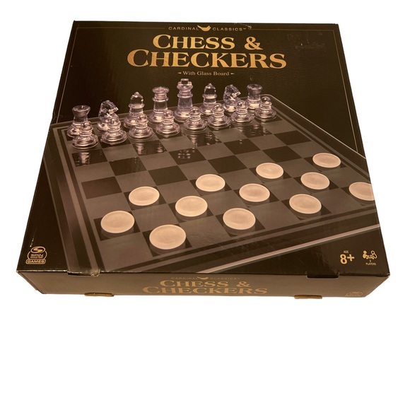 Clear Chess and Checker Set with Beautiful glass Board. - Picture 5 of 6